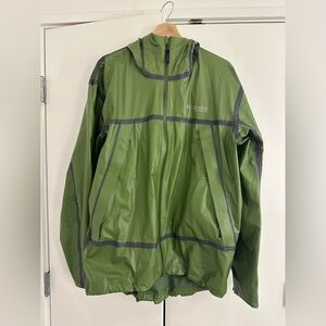 Men’s Columbia Rain Jacket Green Size L